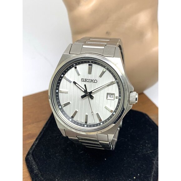 Seiko Men's Watch SBTH001 Quartz Silver Dial Date Stainless Steel 40mm $335 - Picture 1 of 14